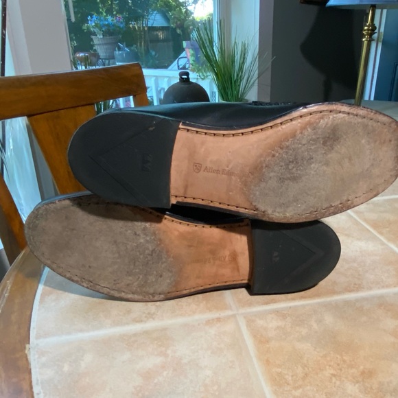 Allen Edmonds Maxfield Black Tassel Leather Loafers USA Made size 9.5 - Picture 4 of 11